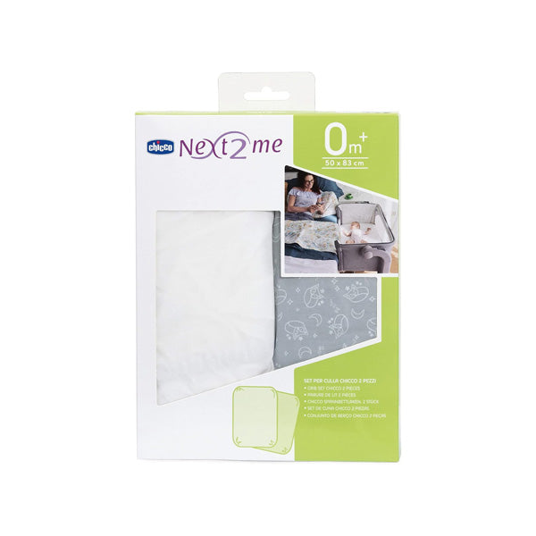 CHICCO CRIB SET 2 PIECES N2M GREY FOX